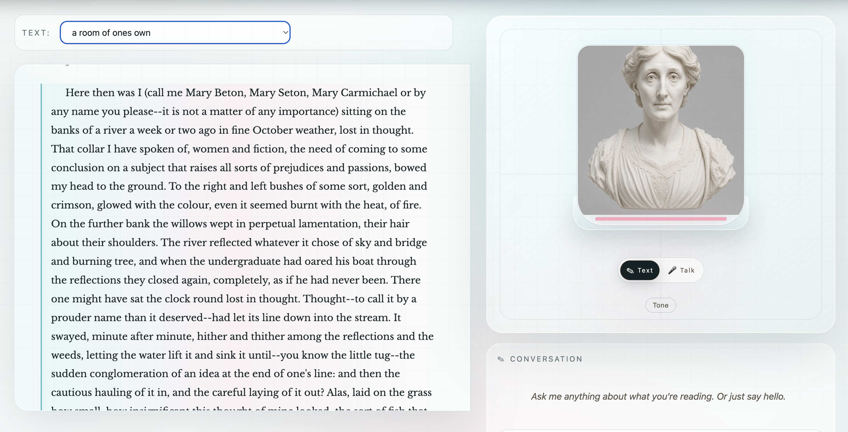 Reading Companions: Author-grounded conversational study tools